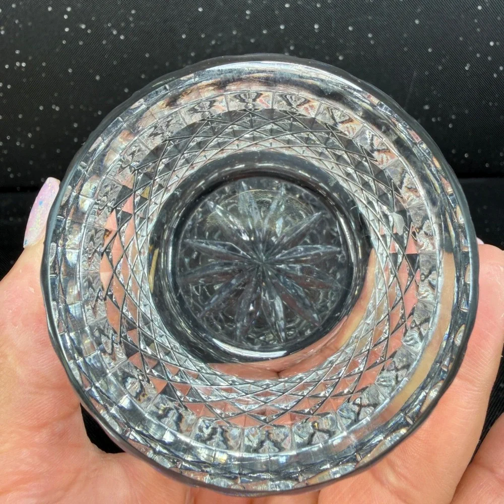 Waterford Crystal Alana Open Sugar Bowl Diamond Cut Glass Votive Holder Heavy